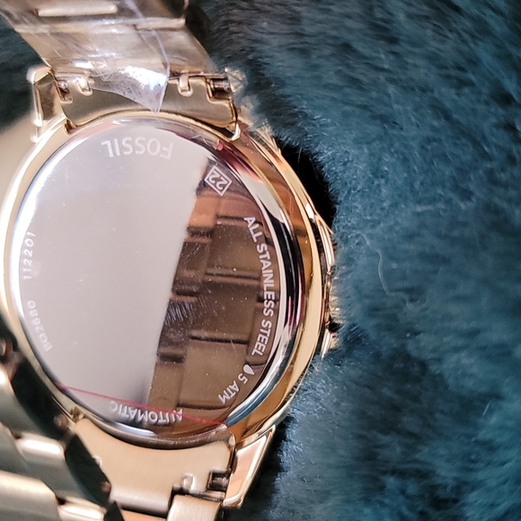NEW 22mm Automatic Gold Fossil watch 22mm - Picture 8 of 10